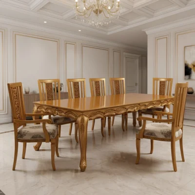 Chinioti Furniture Dining Table Set design DT1 Filigree Contemporary Symphony